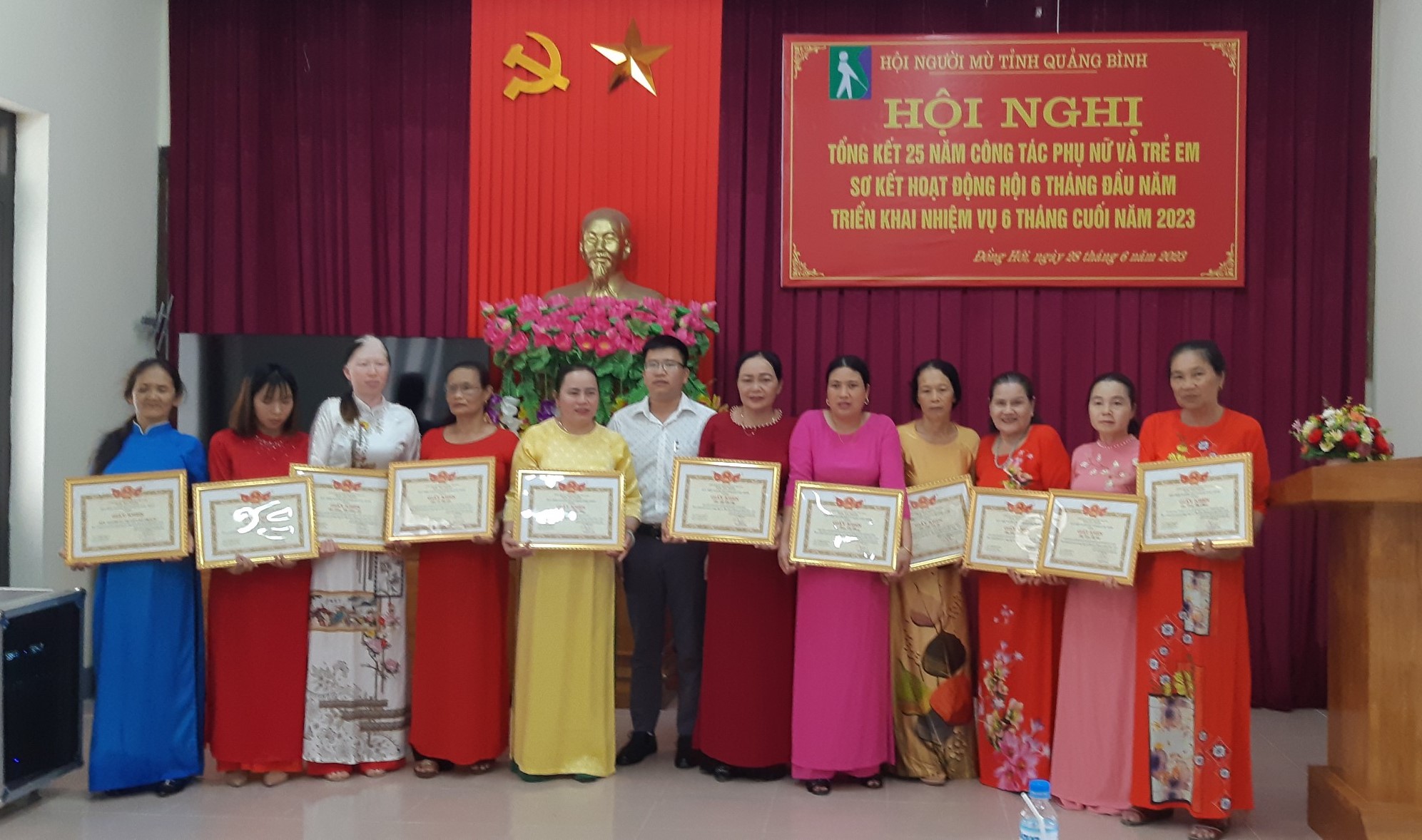 Hội Người mù Quảng Bình tổ chức tổng kết 20 năm Công tác Phụ nữ và Trẻ em
